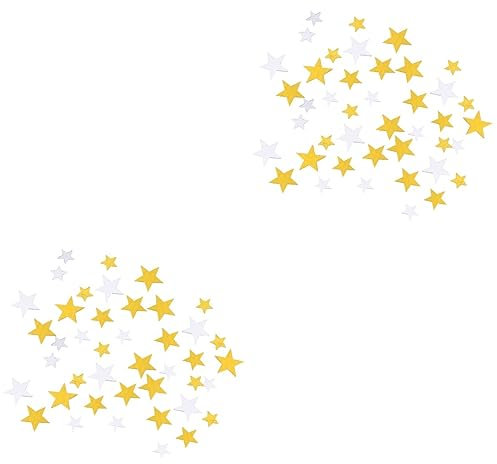jojofuny 2packungen Stern-konfetti Für Hochzeiten Und Partys Gold Silber Dekoration Für Geburtstagsfeiern Hochzeitseinladungen Und -projekte Glänzendes Festliches Design Kindersicher