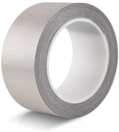 20mx5cm Nastro Faraday Nastro Adesivo Conduttivo, Tessuto Conduttivo Adesivo Biadesivo Nastro in Tessuto di Faraday per Schermatura EMI Riparazione Elettrica Schermatura Blocco del Segnale RFI