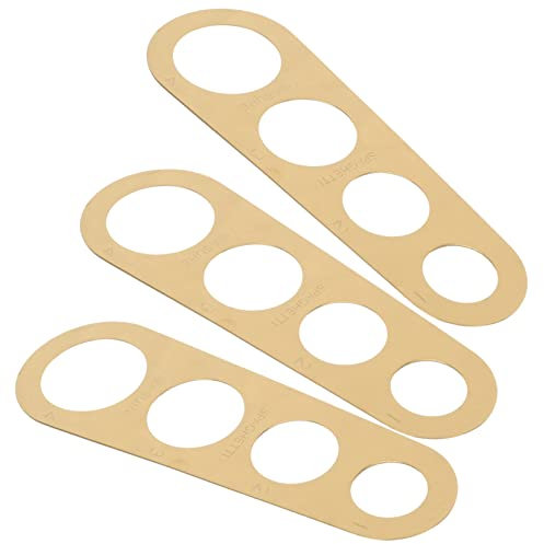 OUNONA 3pcs Stainless Steel Spaghetti Measurer for Pasta Ruler Noodle Measuring Tool for Kitchen Use