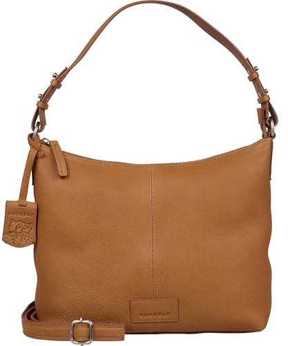 Burkely Soft Skylar Shoulderbag – Leder Damen Handtasche – Verstellbarer Riemen – Minimalistisches Design für den Alltag