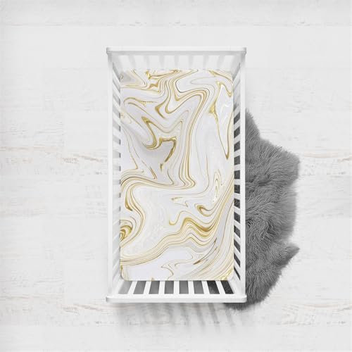 Morbuy Abstrakter Stil Spannbettlaken Babybett, Spannbettlaken Kinderbett,Weiche Atmungsaktiv Spannbettlaken Kinderbett Stubenwagen Bezug Kinderwagen Matratzenbezug (Beige,160x80cm)