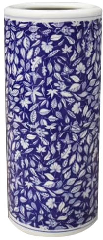 Handgefertigter multifunktionaler Regenschirmständer aus Keramik, mit Applikation, Heimdekoration, Vase für Hotel, Lobby, Bodenständer, 39,9 cm / 50 cm