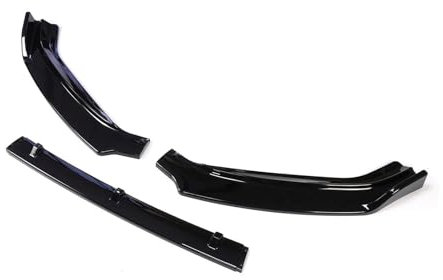 Frontspoiler Für Golf 7 7.5 MK7 Für GTI Body Kit Spoiler Splitter Diffusor Schwarz Carbon Fiber Canard Splitter ABS Kunststoff Auto Vorne Hinten Stoßstange Lip Spoilerlippe(Black Front Bumper)