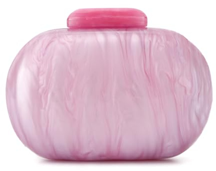 EVEOUT Clutch de Acrílico para Mujer Elegante Carteras de Mano de Fiesta de Acrílico Bolsos Bandolera para Novia Boda Noche