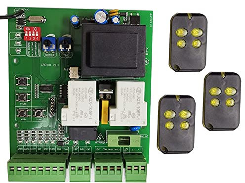 Motor Puerta Corredera, La versión universal de la placa de circuito reemplazada por la placa base del abrelatas de la puerta deslizante puede coincidir con el control remoto de 433.92MHz.,Abridor De