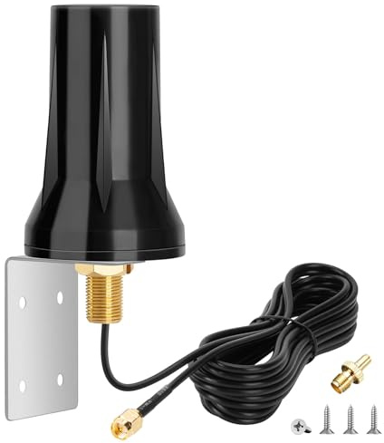 Nelawya 5G 4G LTE-antenn utomhus 5 dBi 698-3800MHz lång räckvidd rundstrålande antenn med SMA/TS9-kontakt för 5G 4G MiFi mobil hotpots router, cellulär spårkamera