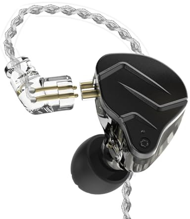 Domary Trådbundna Hörlurar DIY-Hörlurar 1BA 1DD Hybrid Driver HIFI DJ Running Sport Earbud 3,5 Mm Trådbundna med Förstklassig Silverpläterad Tråd för Audiofiler Musikälsk (utan mikrofon)