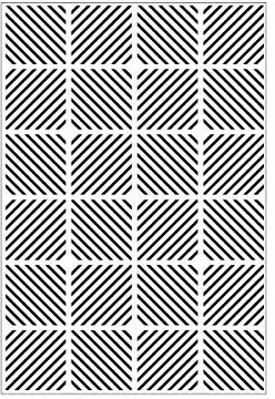 Darice 30041279 Prägeschablone, Prägefolder Diagonale Blockmuster, Papier, transparent, A6