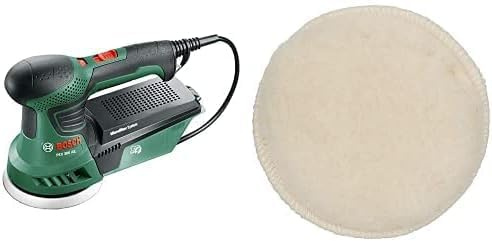 Bosch PEX 300 AE Exzenterschleifer (270 W) + Lammwollhaube (Ø 125 mm, Klettsystem)