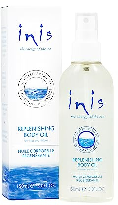 Inis the Energy of the Sea Replenishing Body Oil - Fast Absorbing Moisturizing Spray - Made with Hydrating Jojoba Oil for Dry Skin - Enriched with Seaweed Extracts & Vitamin E – 5 Fl Oz