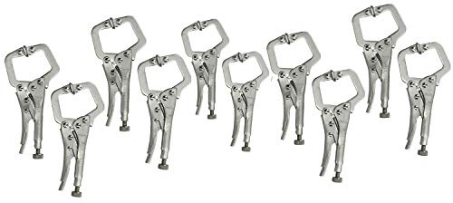 5” Mini Locking C Clamps Adjustable Fastener Welding Clamp Mole Grips 10 Pack