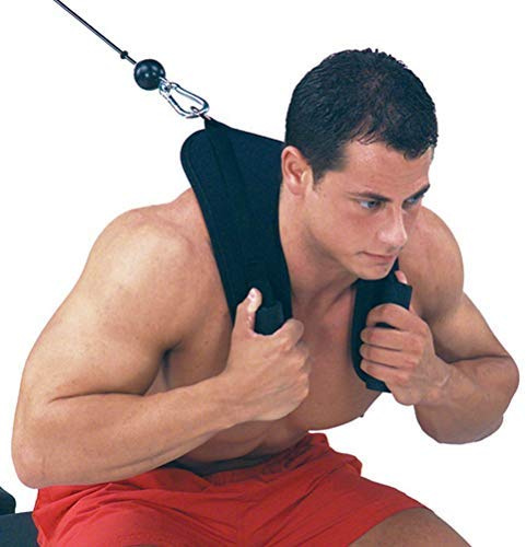 Wopohy Fitness Pull Rope Crunch Strap Bauchmuskel Griffgurt Schultergurt für Krafttraining, Fitness Home Gym Zubehör
