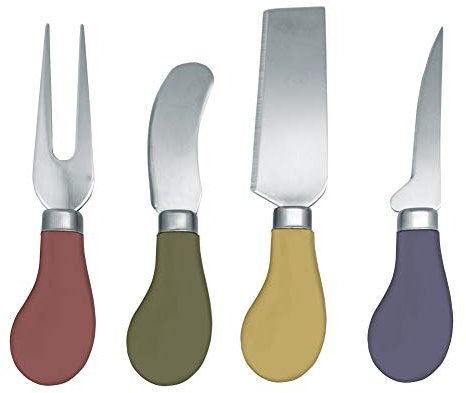 NERTHUS FIH 801 - Cuchillos Queso Set 4 de Unidades