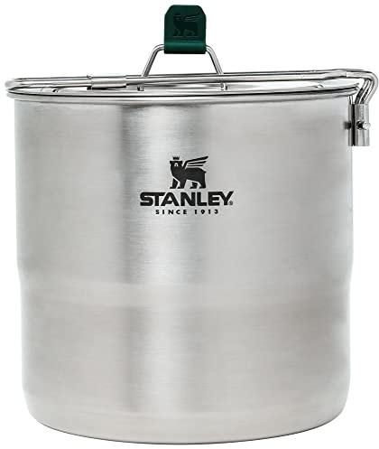 Stanley Adventure Kochset für 4 Personen, 11-teiliges Camping-Kochset mit 2,6 Quart Edelstahltopf und Utensilien