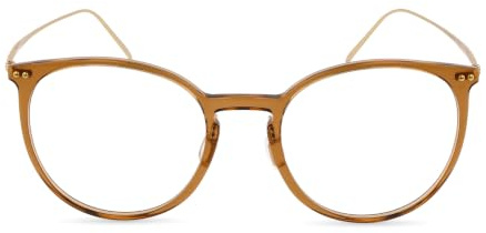 Rodenstock PANTOS Azetat Brillen in Light Brown, Gold für Damen, Brille mit Sehstärke, optional mit Sonnenbrillen tönung oder Blaulichtfilter (Modell R7135)