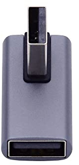 cablecc 10Gbps Male to Female USB3.0 Extension Power Data Video Adapter 90 Degree Low Profile Right Angled Type
