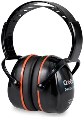 OX-ON EARMUFFS D1, D2 & D3 COMFORT, Dielektrischer Gehörschutz mit 31-34 dB SNR, Leichtgewichte (212g-286g), Für Elektrische und Feuchte Umgebungen, Komfortabel & ventiliert