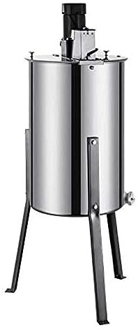 oiakus Extracteur de Miel en Acier Inoxydable, équipement de centrifugeuse à Tambour électrique à 3 Cadres pour Une Extraction Efficace des nids d'abeilles du rucher