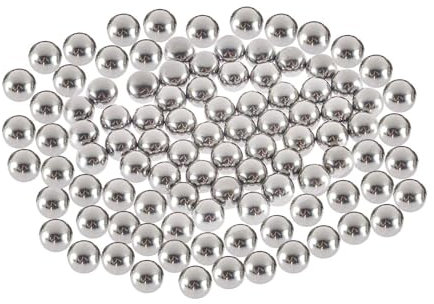 ShanBye Mischkugeln, 100 PCS, 5,5mm, Edelstahl, Güteklasse 304, Modell Farbmischer