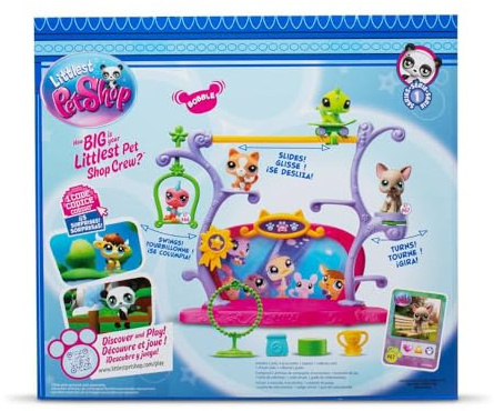 BANDAI Littlest Pet Shop, husdjur Got Talent Game Playset, mobila huvuden, Gen 7 (husdjur #67 och #66 husdjur exklusiva spel) för barn från 4 år, BF00558 flerfärgad
