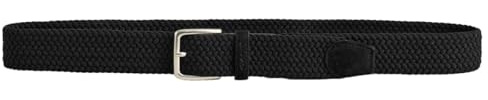GANT Elastiskt flätat bälte för män, svart, standard, svart, one size