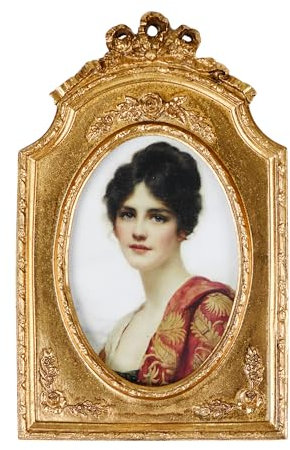 SDlumeiy Vintage Resin Photo Frame 4x6 Gold Wall Mounted Decorative Picture Frame for Tabletop and Wall Gold 4x6