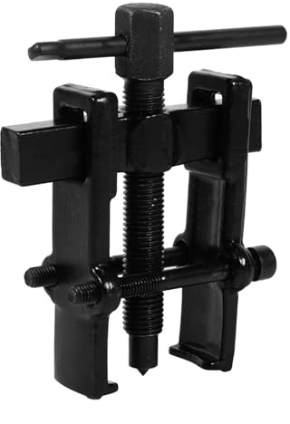 Jopwkuin Jaw Puller,2 Arm Gear Bearings Puller,2.5inch Adjustable Two Jaw Twin Legs Bearing Gear Puller Remover Hand Tool Removal Kit 6inch for Removal Bearing or Gears, Pulley, and Flywheel