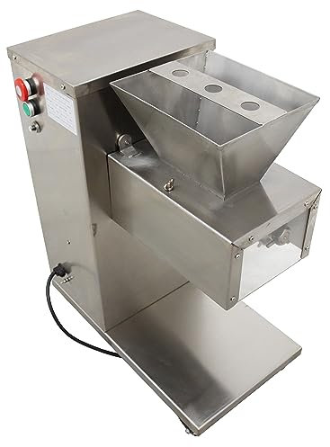HXLDZOU Meat Grinder, Commercial Meat Slicer with 6mm Blade 400KG/hour Stainless Steel Meat Slicer Slicer 110V for Restaurant