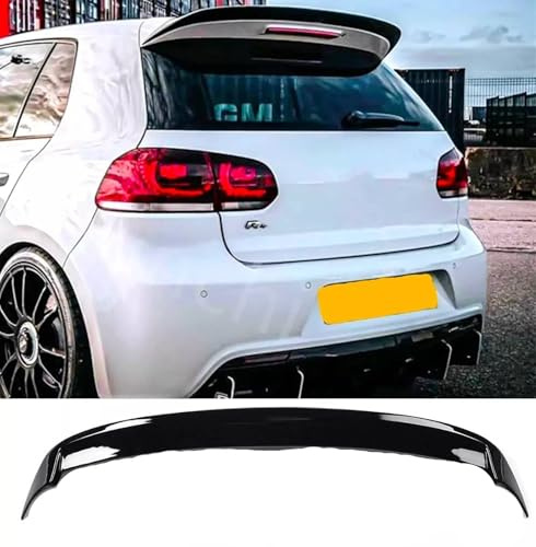 Auto Perfectionists UK Rear Roof Spoiler Compatible With VW Golf MK6 GTD GTI R20 R 2008-2013 ABS Gloss Black