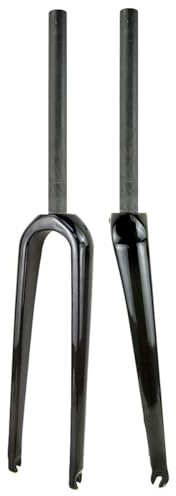 BSFHQS 1-1/8 Gerade/konische Starrgabel 700C Gravel Rennräder Starrgabel Vollcarbon Fahrradgabel Scheibenbremse Vorderradgabel 9×100mm Schnellspanner(Straight)