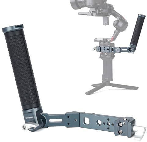 Koolehaoda Impugnatura Gimbal regolabile per DJI RS 4, RS 4 Pro, RS 3 Mini, RS 3, RS 3 Pro, RS 3 Pro, RS 2, RSC 2 Gimbal Stabilizzatore, Ricca espansione per colpi d'angolo basso, Carico 5KG. KQ1099