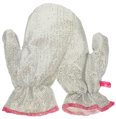 ABOOFAN Household Cleaning Gloves for Dishwashing – Medium Size Random Color Extra Thickness Non-Slip Kitchen Gloves for Cleaning Cooking and PET Care