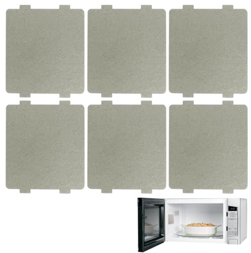 6 piezas placa de mica para horno microondas, 99 x 118 mm, placas de mica universales para microondas, accesorios para horno microondas, protección de mica para horno microondas