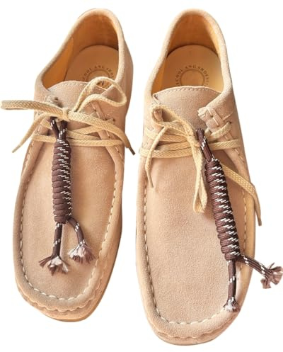 BitsFans Shoe Decoration Charms for Clarks, Rope Tassel Charms for Boat Shoes Sneakers, Hand-Woven Braided Rope Accessories for Wallabee! No Shoes, M, Nylon, No Gemstone