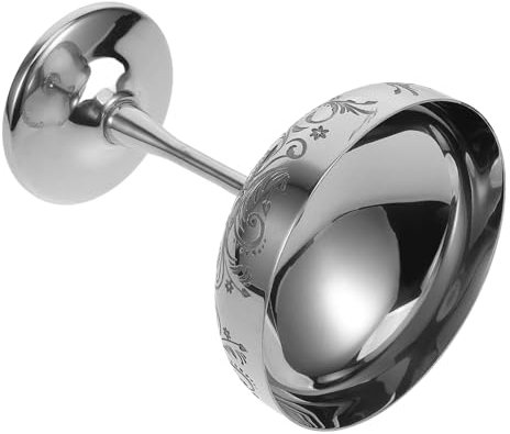 DINHEAROM Coppa da Dessert in Acciaio Inox 304, Ciotola per Gelato e Budino Riutilizzabile, Calice da Dessert Portatile per Casa, Ristorante e Feste, Elegante Tazza da Frutta e Snack