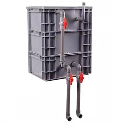 Filtre d'aquarium, boîte de rotation, filtre d'aquarium, filtre à débit supérieur, boîte d'égouttement, système de circulation d'eau externe pour bassin à poissons, grand kit de filtration pour bassin