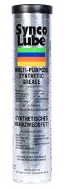 Super Synco Lube 41150 - Synthetisches Mehrzweckfett NLGI 2 mit PTFE (Syncolon) - Hochleistungs-Schmierfett für Lager, Gelenke & Maschinen - 400g Kartusche