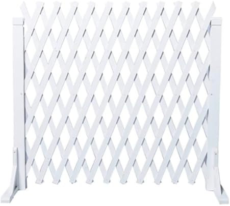 ABBNIA Panneau de clôture en Bois Portable d'extérieur avec Garde-Corps rétractable et Treillis pour Plantes grimpantes de 0,9 cm d'épaisseur