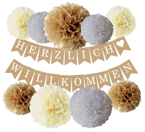 Herzlich Willkommen Girlande Willkommen Zuhause Banner fur Familie Freunde Kollegin 10 Stück Welcome Back Dekoration Herzlich Willkommen Zuhause Baby Wiederverwendbare Welcome Home Girlande Pompons