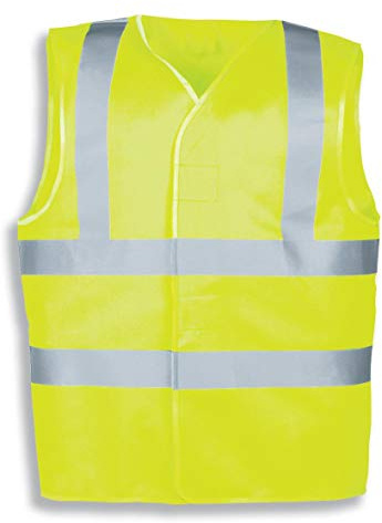 Uvex Protection Flash Arbeitsweste - Warngelbe Unisex-Sicherheitsweste - Mit Klettverschluss
