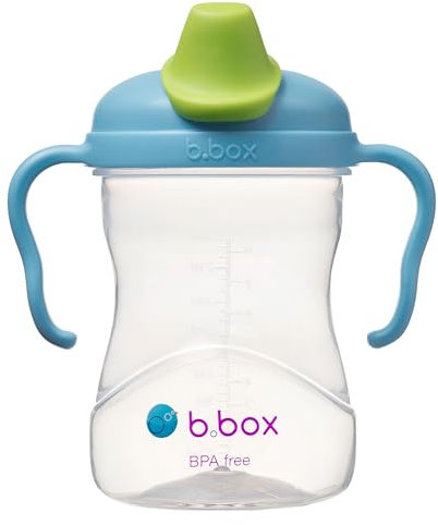 b.box - Tasse d'Apprentissage avec Bec Canard | Gobelet à Bec Anti-Déversements | Transition Idéale du Biberon à la Tasse Enfant| Lavable au Lave-Vaisselle | 240 ml