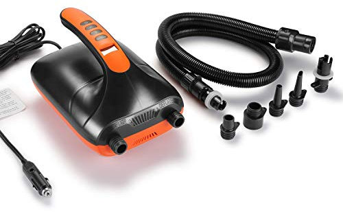 Air Pump, AGPtEK Electric Air Pump 20PSI Digital Electric Air Pump, Intelligent Dual Stage & Auto-Off Function for Easy Storage, Great for Paddle Boards, Inflatable Boats and Kayaks