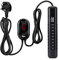 AQQA 100W Aquarium Heater,Submersible Fish Tank Heater with External Digital Temperature Controller,Explosion-Proof Quartz Tubes Aquarium Heater for Marine Saltwater and Freshwater