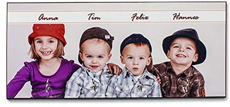 Schilderfeuerwehr Schlüsselbrett mit Haken und Foto und Namen selbst gestalten ✓ Schlüsselkasten Schlüsselhaken personalisiert ✓ Haken für Schlüssel ✓ originell ausgefallen modern ✓