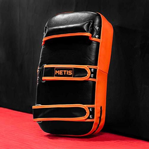 METIS Curved Thai Pad - Schlagpolster zum Kampfsport | Kickboxen, MMA, Muay Thai & Boxing Schlagkissen | Trainerpratzen Boxpratzen (einzeln oder paarweise verkauft) (Einzeln)