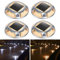 AGPTEK 4pcs Lampe Solaire Extérieure Lampes Solaires étanche IP68 Luminaire Jardin Au Sol avec 2 Modes d'éclairage pour Jardin, Cour, Allée, Escaliers, Trottoirs, Couloirs, Terrasse, Pelouse