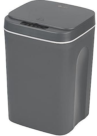 Dihl 16 Litre Automatic Trash Can Intelligent Smart Motion Sensor Waste Bin Rubbish Kitchen Small Compact Waste Disposal System - Grey