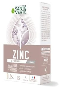 Santé Verte Zinc 15 mg 60 Gélules