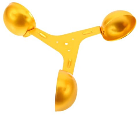 Milisten Anemometer Windgeschwindigkeitsmesser Windmessbecher Aus Aluminium 200mm Gelber Becher Ersatzteil Mit Geringem Rotationswiderstand Für Windmesssensor