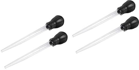 Happyyami 2sets Aquarium Waste Remover Tool 50ml for Fish Tank Cleaning and Turkey Baster for Aquarium 2pcs*2